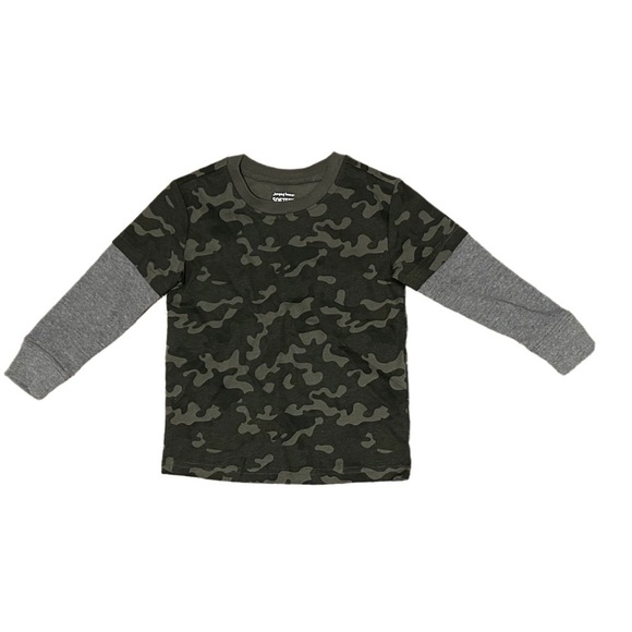 NWOT Jumping Bean Army Green Camo 2 Piece set for Toddler Boy size 2T Soft Knit - Picture 2 of 11